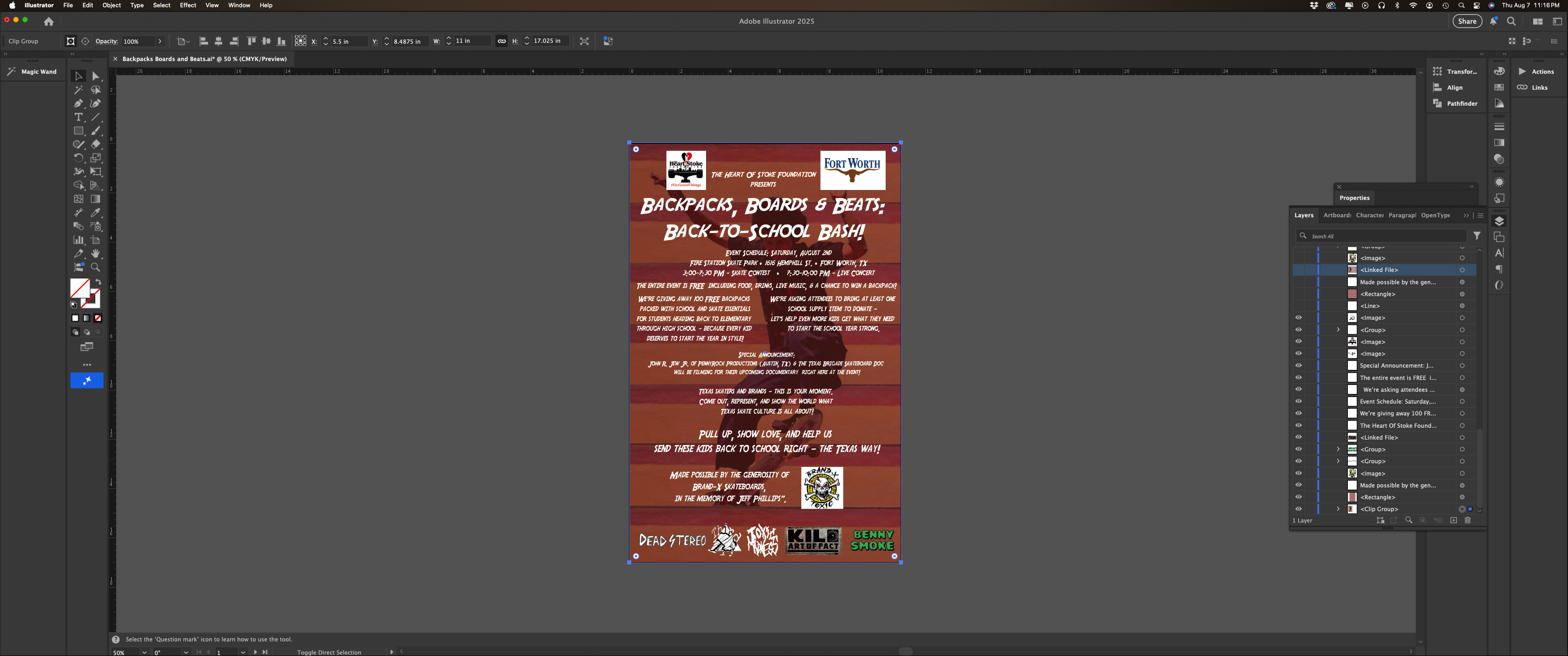 Adjust text placement and add logos.t